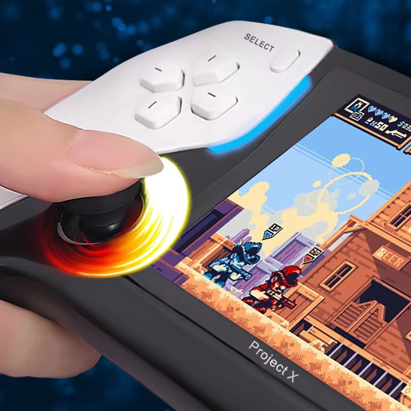 Project X retro kézi konzol képernyő + controller