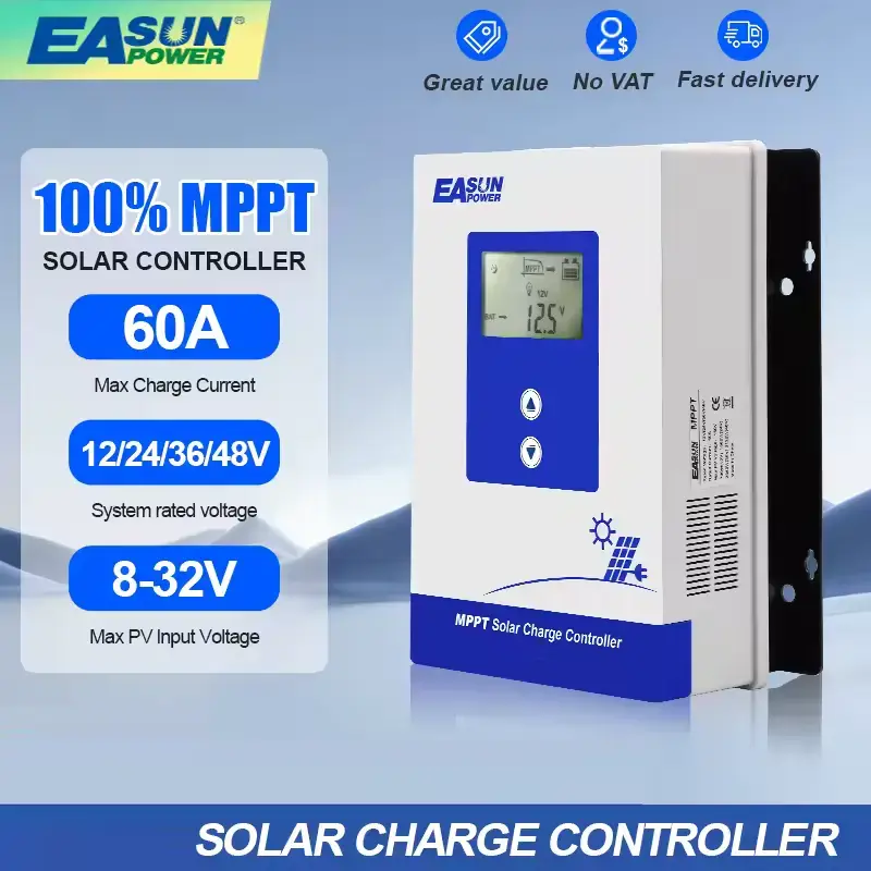 Easun 60A MPPT töltésvezérlő ICharger-MPPT-4860-e 