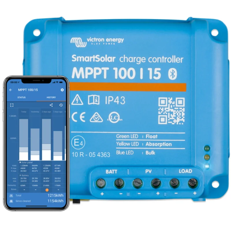 SmartSolar MPPT 100/15 töltésvezérlő 